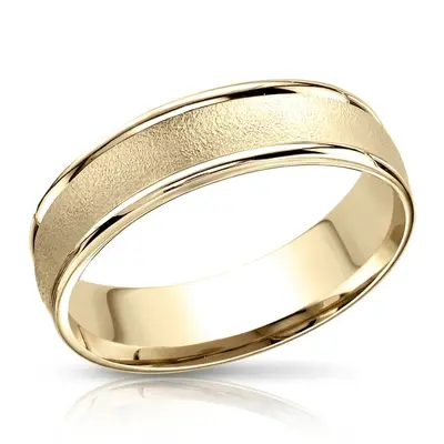 Light Comfort Wired-Finished High Polished Round Edge Carved Design Band - view 4 of 6
