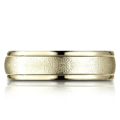 Light Comfort Wired-Finished High Polished Round Edge Carved Design Band - view 6 of 6