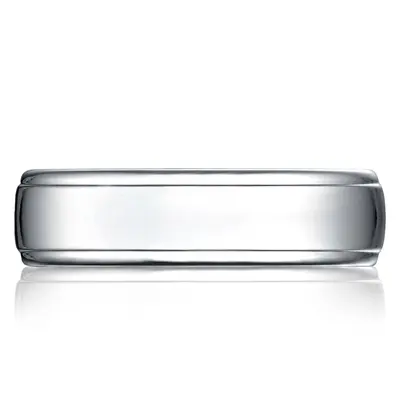 Light Comfort 6.5mm Drop Edge High Polish Design Band - view 4 of 6