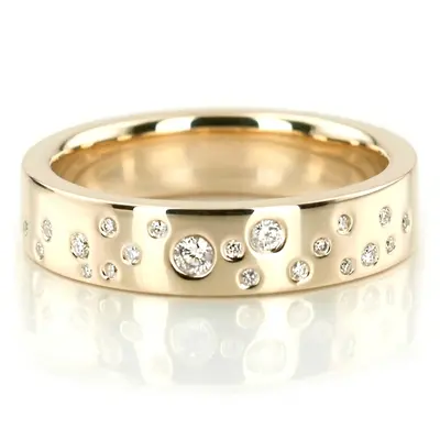 Bright Lights 5mm High Polished Diamond Band - view 1 of 7