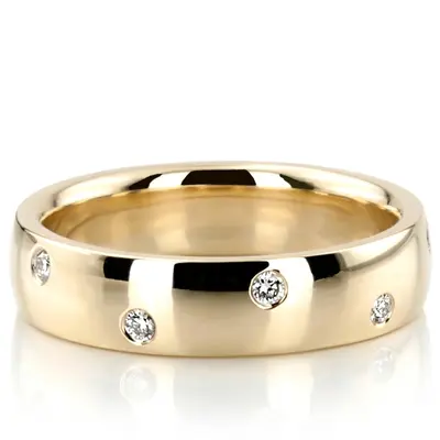 Scattered Diamond Wedding Ring  - view 2 of 5