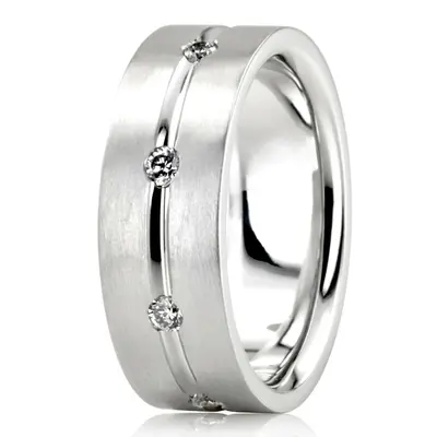 Brilliant Cut Round Stone Diamond Wedding Ring  - view 4 of 4