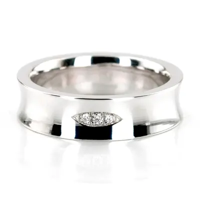 Spark Eye Diamond Wedding Band - view 1 of 2