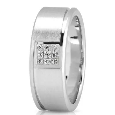 Pave Set Diamond Wedding Ring - view 2 of 4