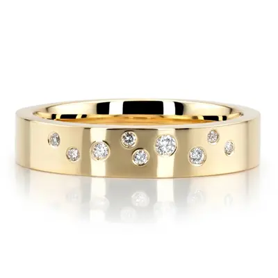 Milky Way Brilliant Cut Diamond Wedding Band  - view 3 of 7