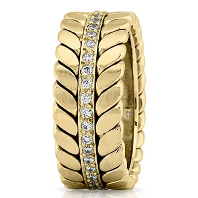 Braided Look Diamond Wedding Ring - view 7 of 7