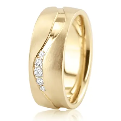 Unique Carved Diamond Wedding Band - view 4 of 4