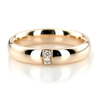 Double Row Diamond Wedding Band - view 2 of 3