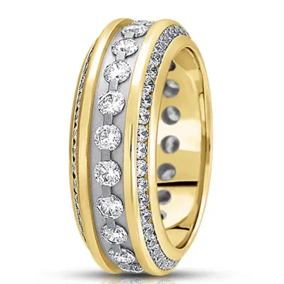 Magnificent All-around Diamond Wedding Band - view 3 of 5