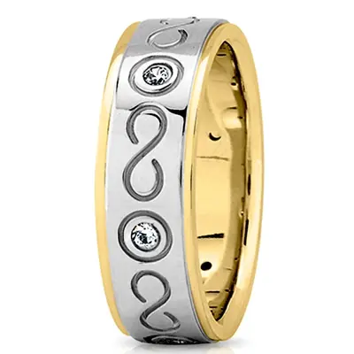 Infinity Symbol Diamond Wedding Ring - view 1 of 4