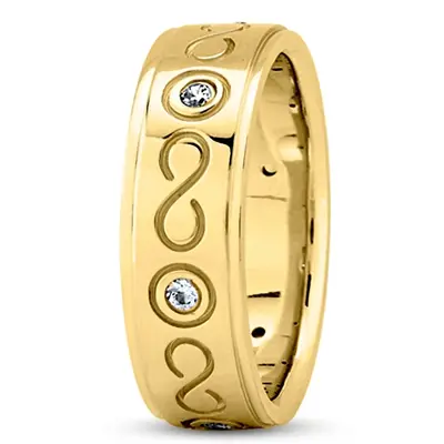 Infinity Symbol Diamond Wedding Ring - view 3 of 4