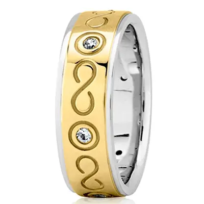 Infinity Symbol Diamond Wedding Ring - view 4 of 4