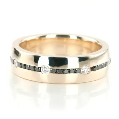 Black & White Diamond Wedding Band - view 4 of 4
