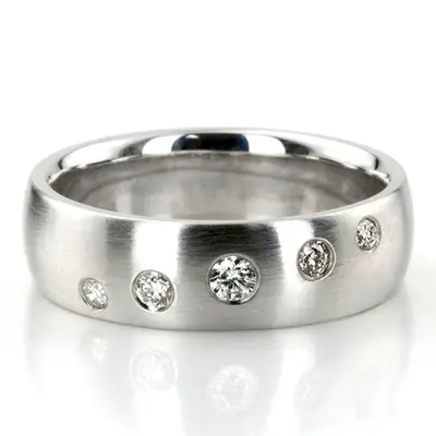 Low Dome Diamond Wedding Band - view 1 of 2