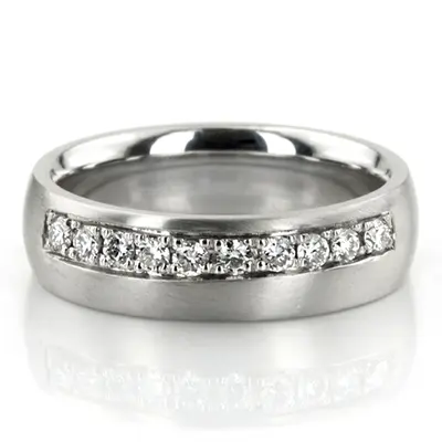 Pave Set Diamond Classic Wedding Band - view 3 of 3