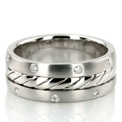 Refined Diamond Wedding Ring - view 1 of 6