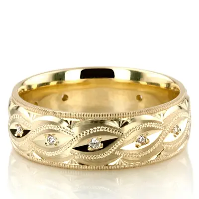 Elaborate Diamond Wedding Band - view 1 of 6