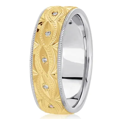 Elaborate Diamond Wedding Band - view 5 of 6