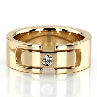 Refined Diamond 7.5mm Wedding Ring - view 2 of 5