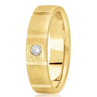 Traditional Diamond 6mm Wedding Ring