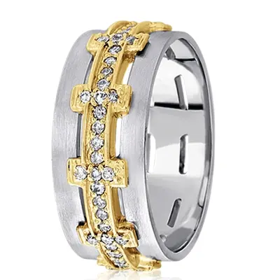 Sturdy Diamond Wedding Ring - view 1 of 4