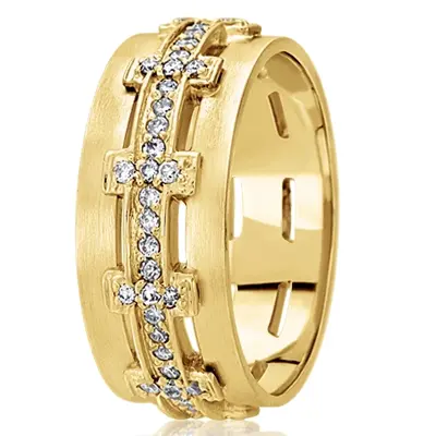 Sturdy Diamond Wedding Ring - view 4 of 4