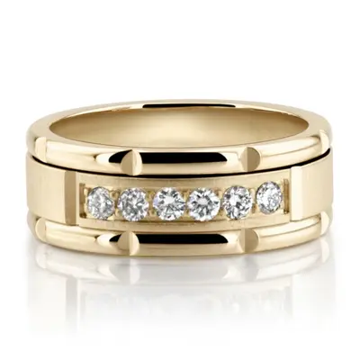 Rolex Style Diamond Wedding Ring alternate view
