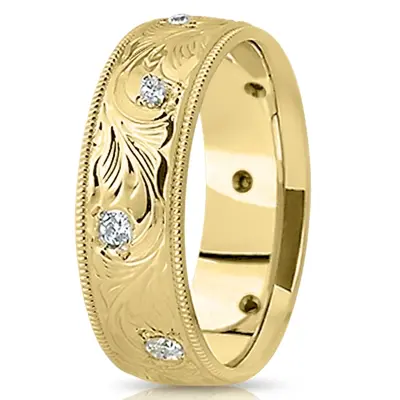 Fashionable Diamond Wedding Band - view 4 of 4