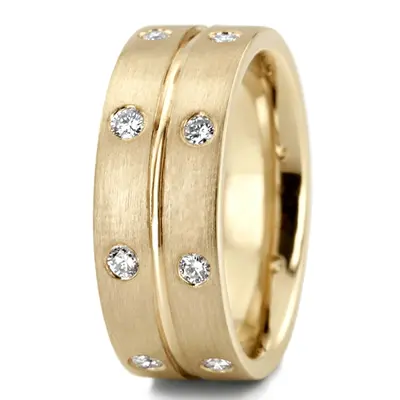 Sixteen Stone Flush-set Diamond Wedding Band  - view 4 of 4
