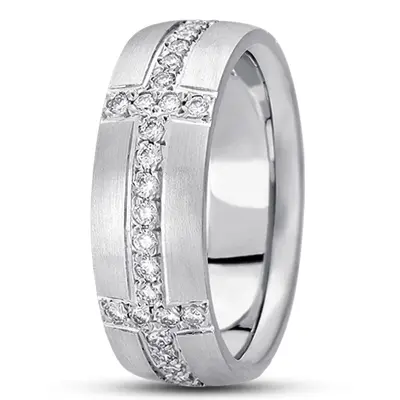 Diamond Classic Round Wedding Band