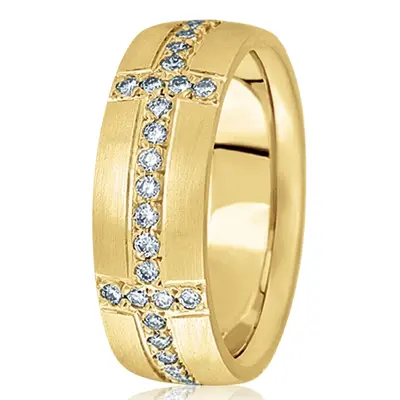 Diamond Classic Round Wedding Band alternate view