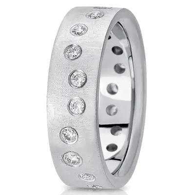 Wave Design Diamond Wedding Band  - view 1 of 2