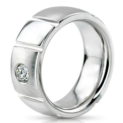 Round Cut Diamond Wedding Ring  - view 3 of 4