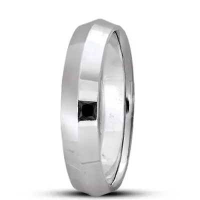 Knife Edge Wedding Band - view 9 of 14