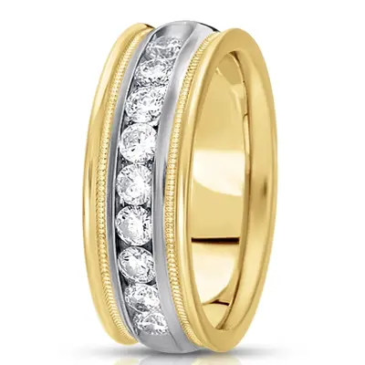 Channel Set Diamond Wedding Band (0.99 ct. tw.) - view 7 of 7