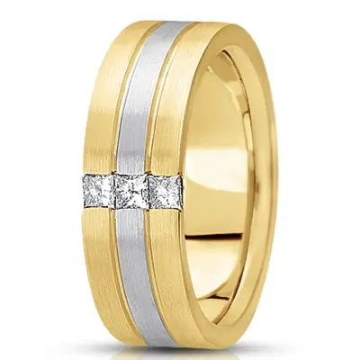 Channel Set Diamond Wedding Ring - view 1 of 4