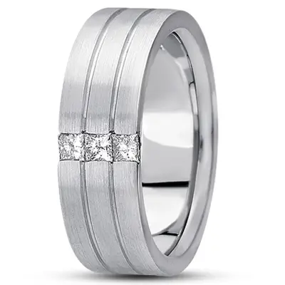 Channel Set Diamond Wedding Ring - view 2 of 4