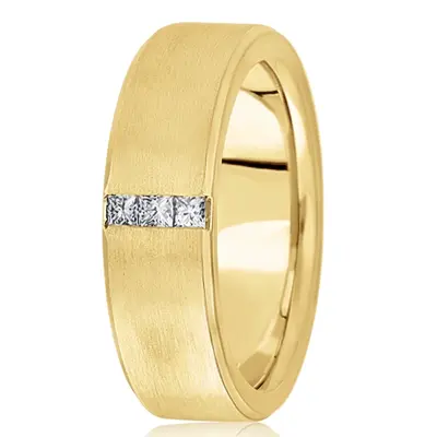 Flat Body Diamond Wedding Ring - view 2 of 2