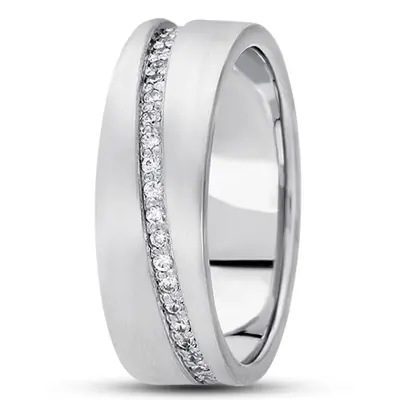 All-around Diamond 7mm Wedding Band - view 2 of 2