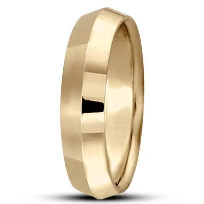 Knife Edge Wedding Band - view 12 of 14