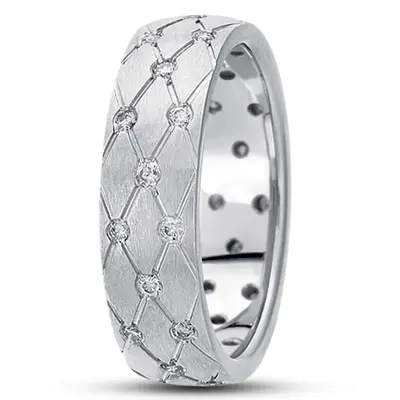 Unique Diamond Wedding Ring  - view 3 of 4