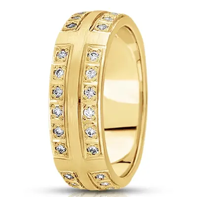 Square Diamond Wedding Ring  - view 2 of 2