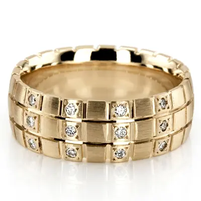 Sturdy Diamond Wedding Ring  - view 2 of 4