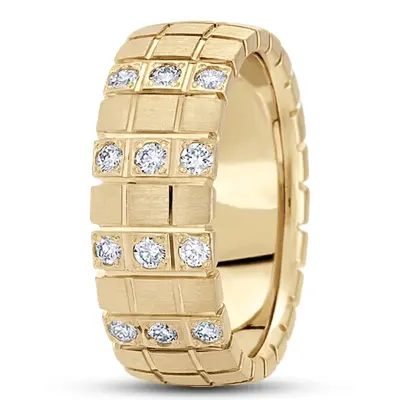 Sturdy Diamond Wedding Ring  - view 4 of 4