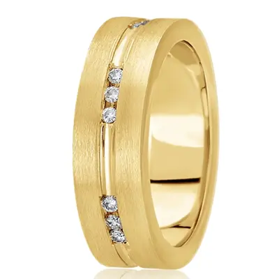 Channel-set Diamond Wedding Band  - view 3 of 6