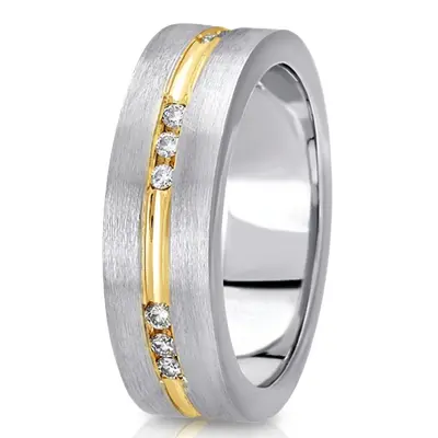 Channel-set Diamond Wedding Band  - view 5 of 6