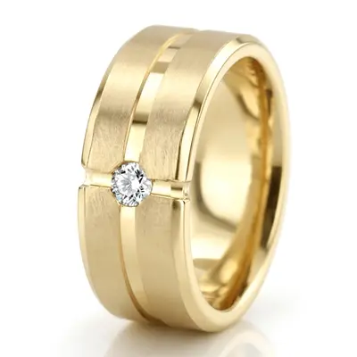 Exquisite Cross-cut Diamond Wedding Ring - view 4 of 4