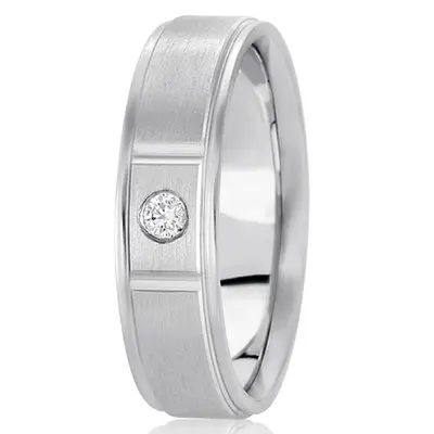 Classic Diamond 6mm Wedding Band alternate view
