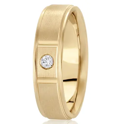 Classic Diamond 6mm Wedding Band