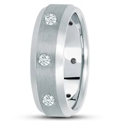 Traditional Round Diamond 7mm Wedding Ring alternate view